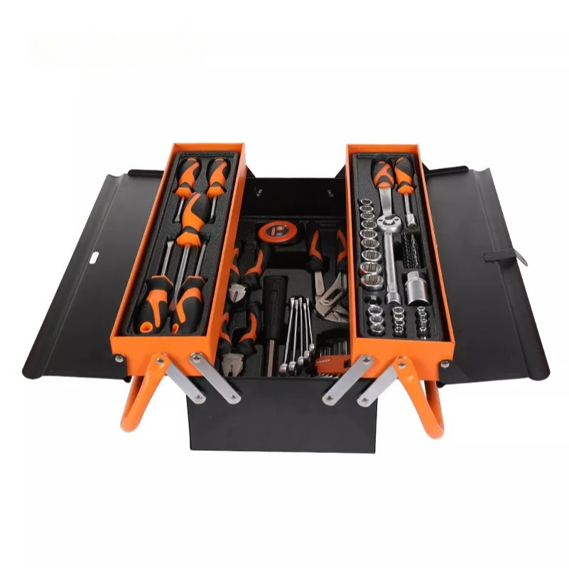 Ensemble de 70 coffres à outils en porte-à-faux à 3  plateaux