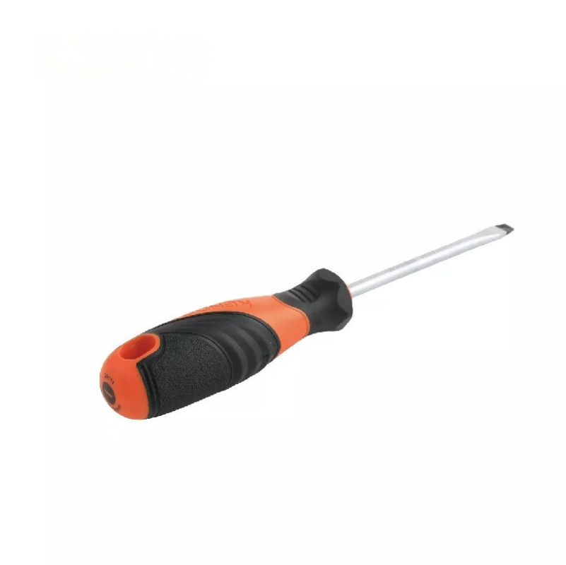 Tournevis à fente en acier droit confortable pour charpentiers